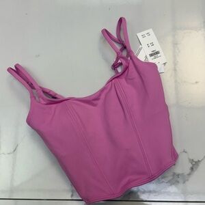 Recharge Pink Strappy Crop Top Size XS